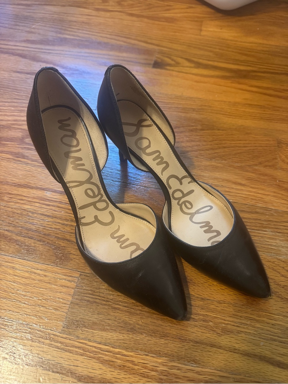 Sam Edelman Black Pointed D'Orsay Pumps